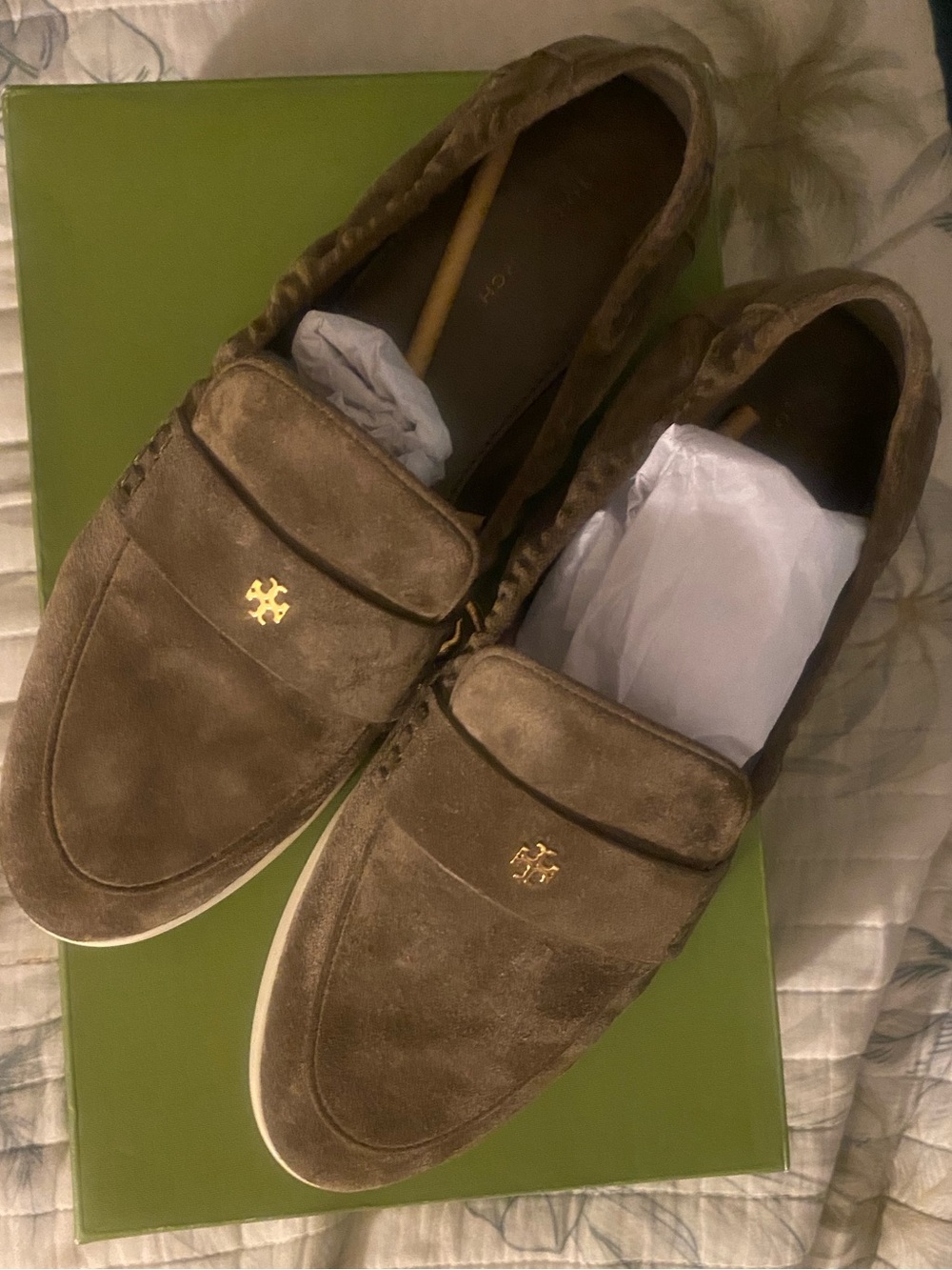 Tory Burch Ballet Sport Loafer in Toasted Sesame Size 8.5c - Picture 3 of 13